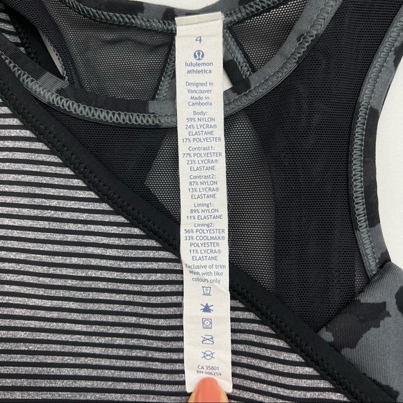 NWOT | Lululemon Camo Two In One Mesh Up Tank - Picture 2 of 14